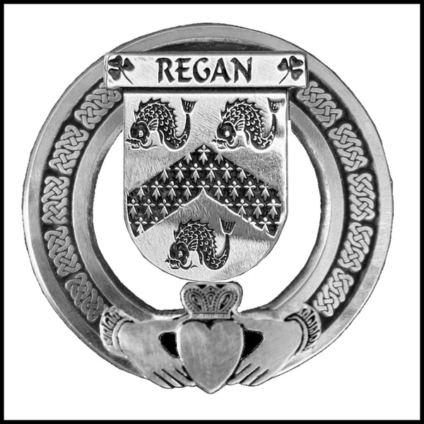 Regan Irish Claddagh Coat of Arms Badge