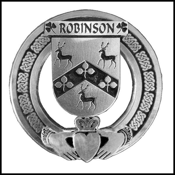 Robinson Irish Claddagh Coat of Arms Badge