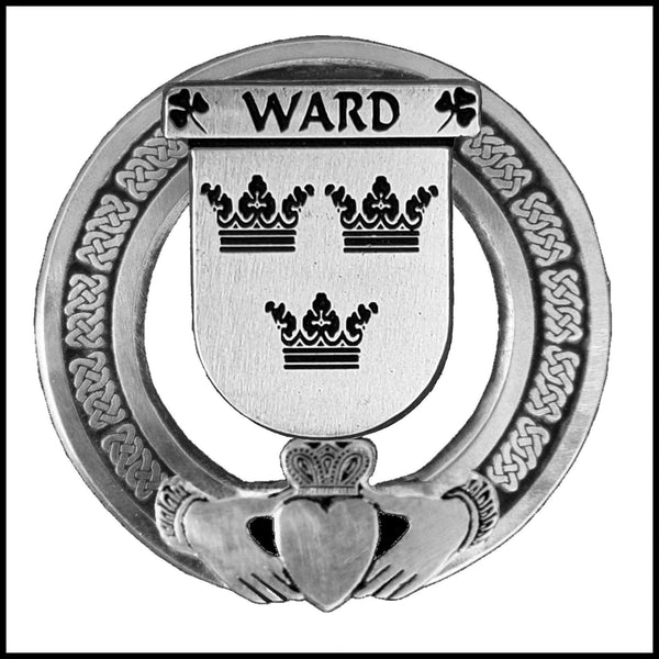Ward Irish Claddagh Coat of Arms Badge