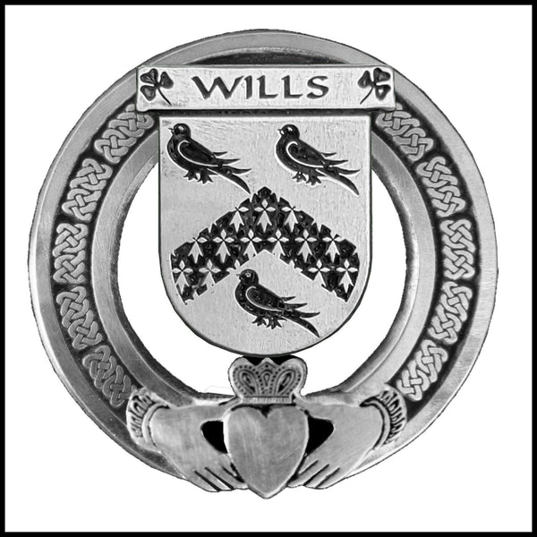 Wills  Irish Claddagh Coat of Arms Badge