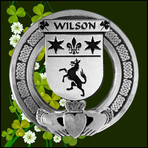 Wilson  Irish Claddagh Coat of Arms Badge