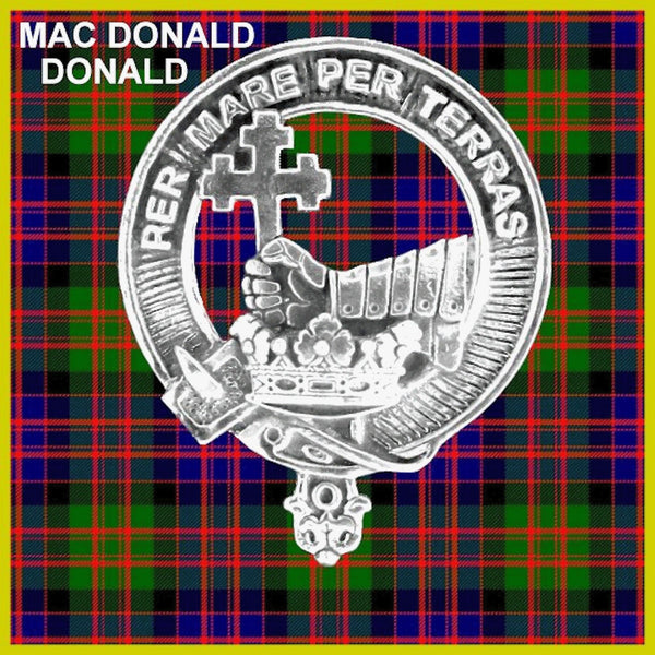 MacDonald (Isles) Clan Crest Badge Skye Decanter