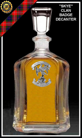 Clan Cian Crest Badge Skye Decanter