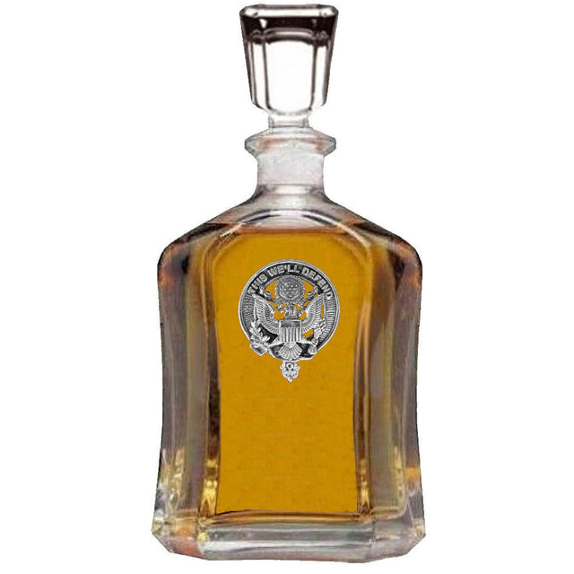 US Army Crest Badge Skye Decanter