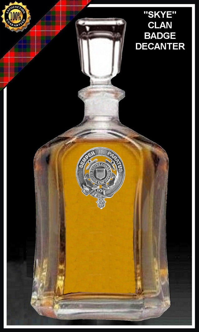 US Coast Guard Crest Badge Skye Decanter
