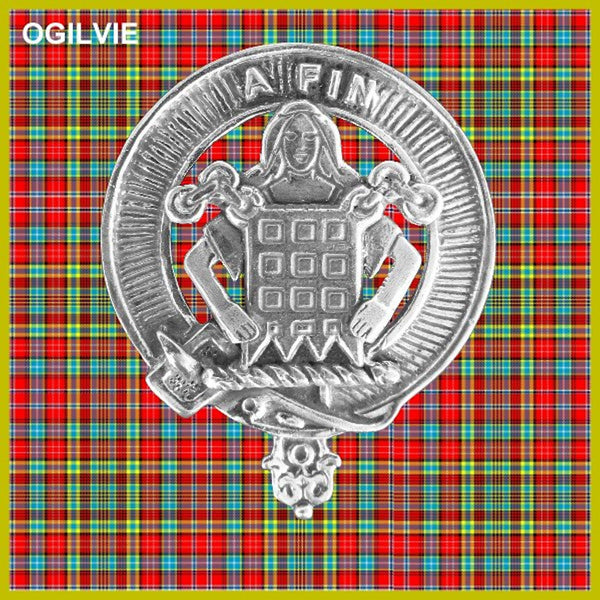 Ogilvie Scottish Clan Badge Sporran, Leather