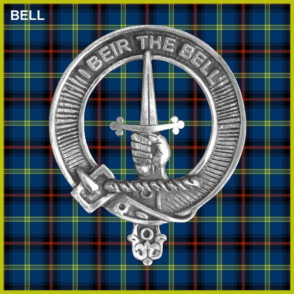 Bell Scottish Clan Crest Badge Dress Fur Sporran