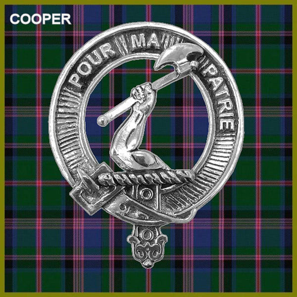Cooper Scottish Clan Crest Badge Dress Fur Sporran