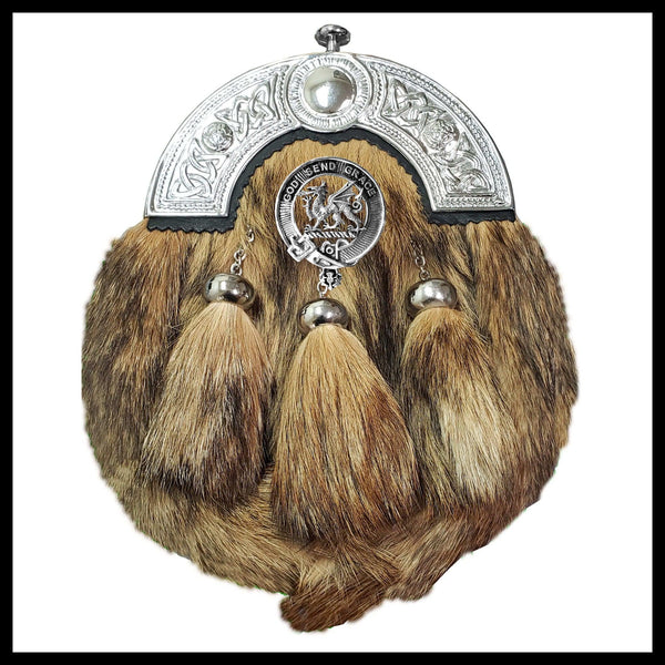 Crichton Scottish Clan Crest Badge Dress Fur Sporran