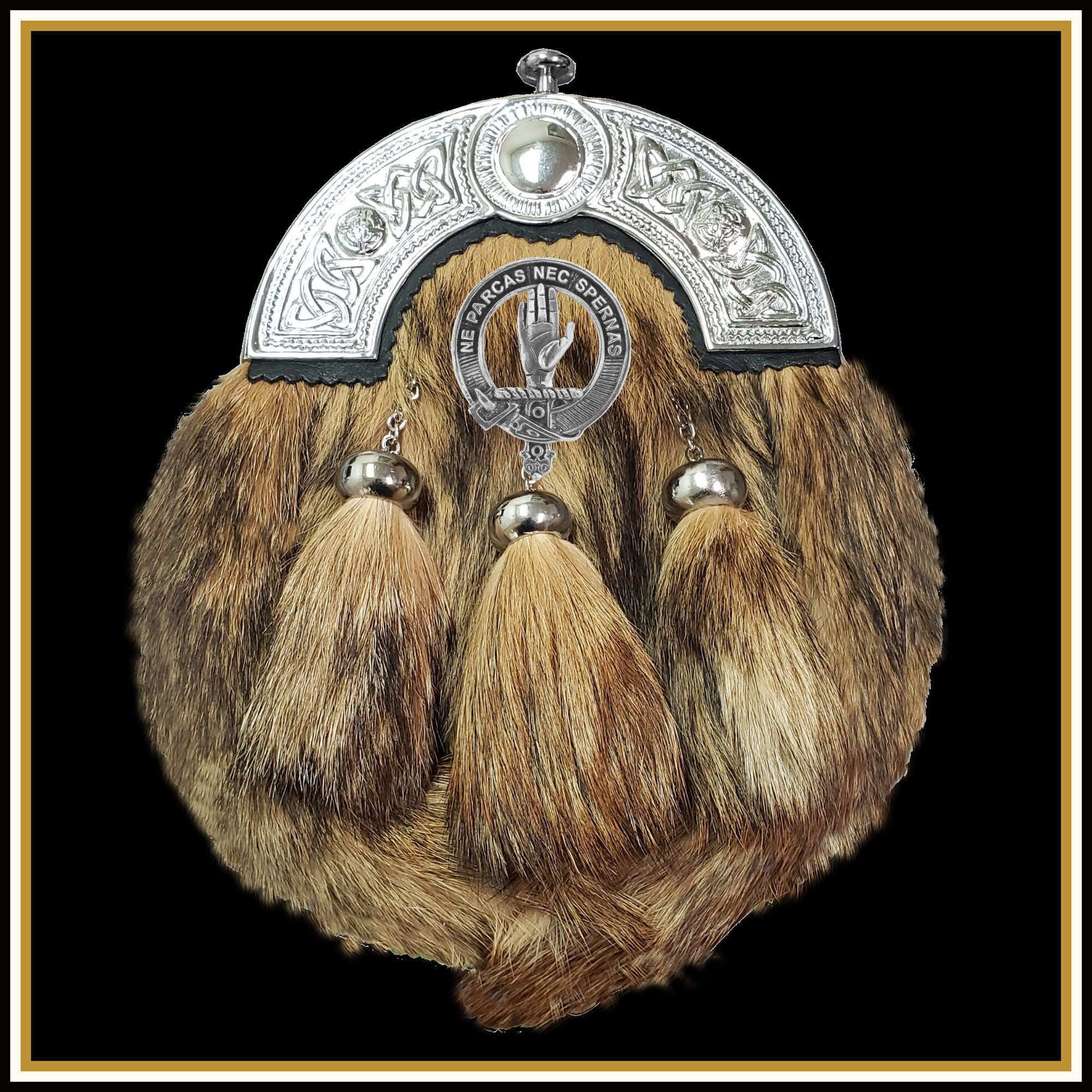 Lamont Scottish Clan Crest Badge Dress Fur Sporran
