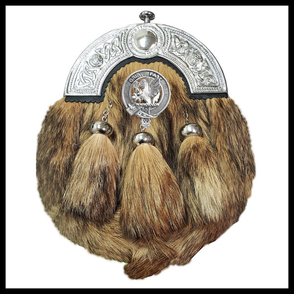 Leslie Scottish Clan Crest Badge Dress Fur Sporran