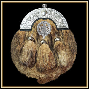 Ogilvie Scottish Clan Crest Badge Dress Fur Sporran