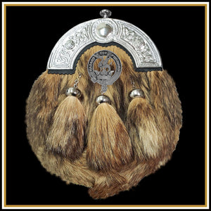 Seton Scottish Clan Crest Badge Dress Fur Sporran