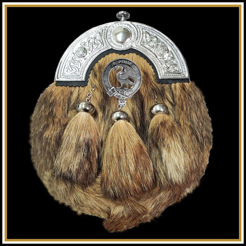 Wemyss Scottish Clan Crest Badge Dress Fur Sporran