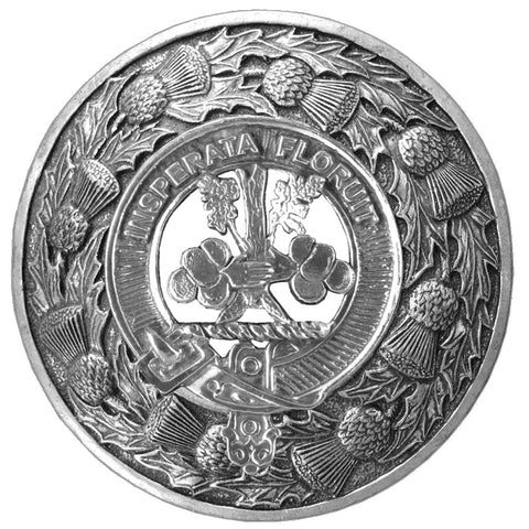 Watson Clan Badge Scottish Plaid Brooch