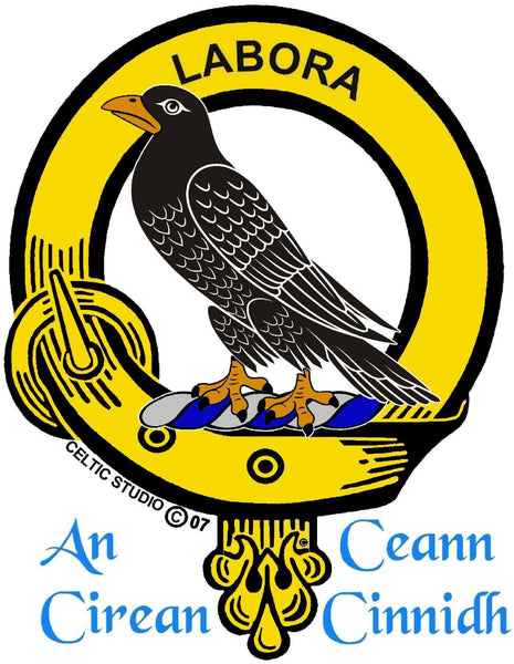 MacKie  Interlace Clan Crest Sgian Dubh, Scottish Knife