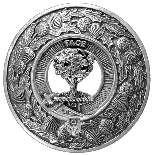 Abercrombie Clan Badge Scottish Plaid Brooch