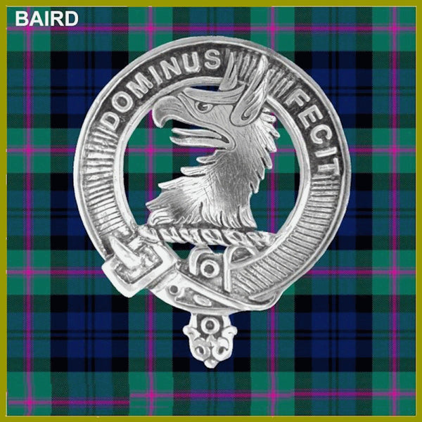 Baird Clan Badge Scottish Plaid Brooch