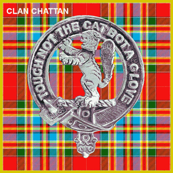 Clan Chattan Clan Badge Scottish Plaid Brooch