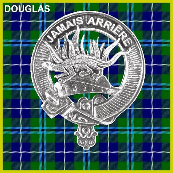 Douglas Clan Badge Scottish Plaid Brooch