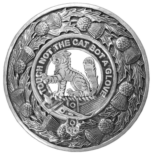Gow Clan Badge Scottish Plaid Brooch