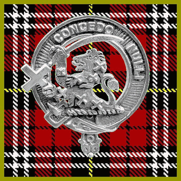 Little Clan Badge Scottish Plaid Brooch