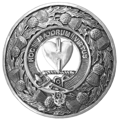 Logan Clan Badge Scottish Plaid Brooch