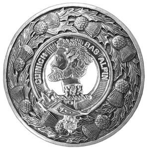 MacAlpine Clan Badge Scottish Plaid Brooch
