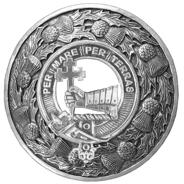 MacDonald (Sleat) Clan Badge Scottish Plaid Brooch