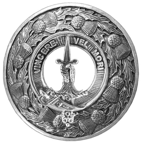 MacDowell Clan Badge Scottish Plaid Brooch