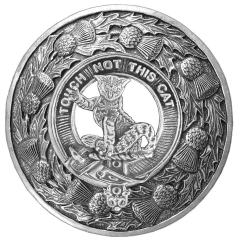MacGillvray Clan Badge Scottish Plaid Brooch