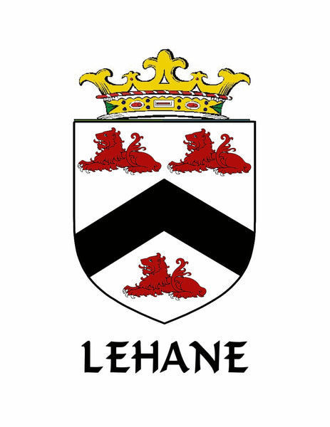 Lehane Irish Coat of Arms Celtic Interlace Disk Pendant ~ IP06