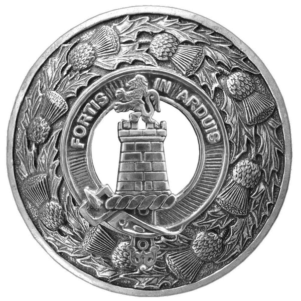 Middleton Clan Badge Scottish Plaid Brooch