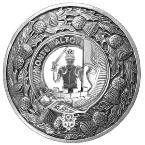 Mowat Clan Badge Scottish Plaid Brooch