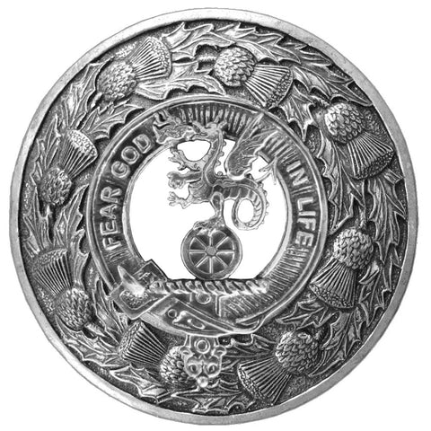 Somerville Clan Badge Scottish Plaid Brooch
