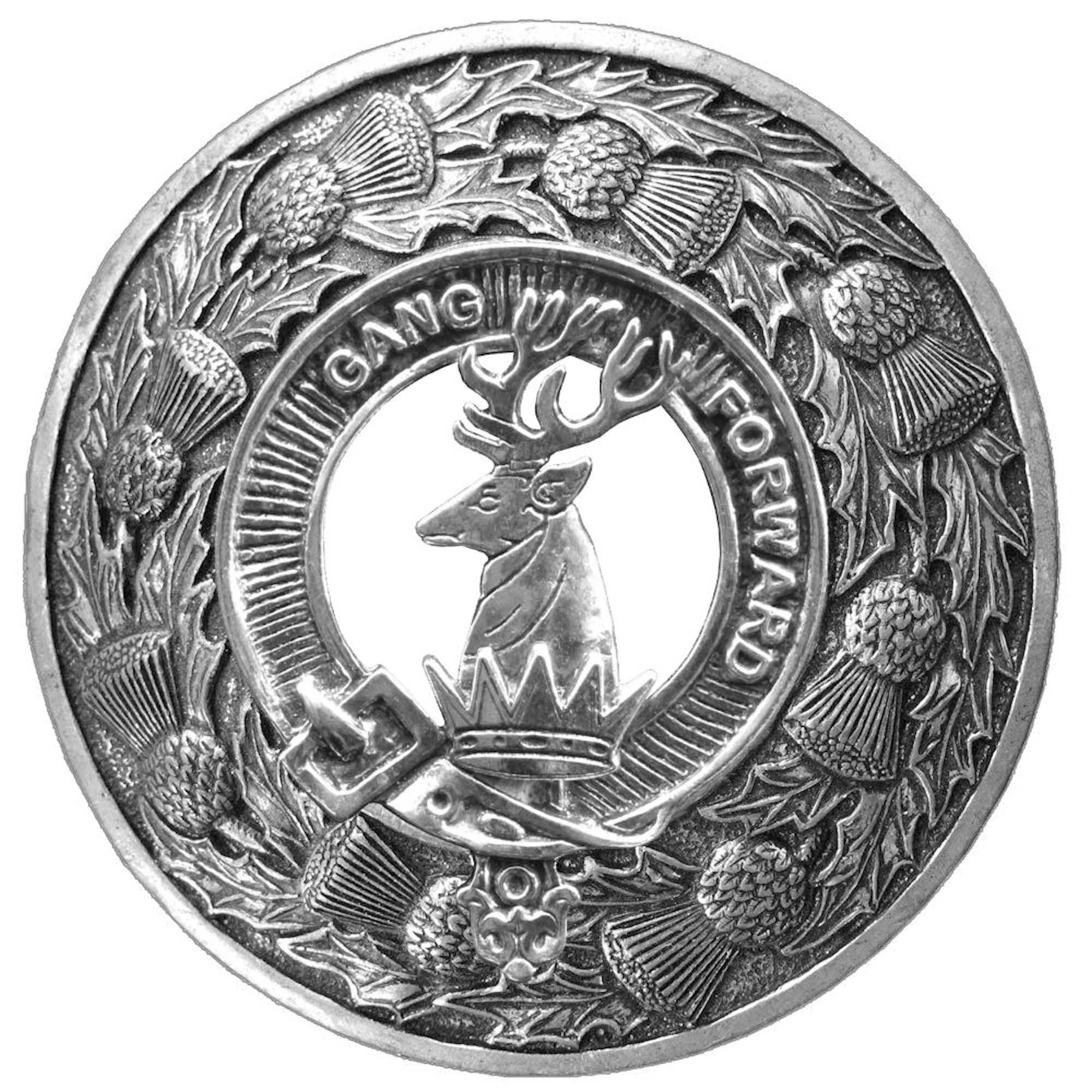 Stirling Clan Badge Scottish Plaid Brooch