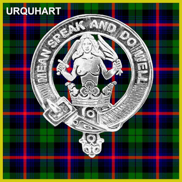 Urquhart Clan Badge Scottish Plaid Brooch