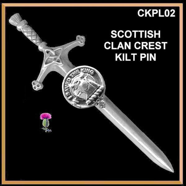 Turnbull Clan Crest Kilt Pin, Scottish Pin ~ CKP02