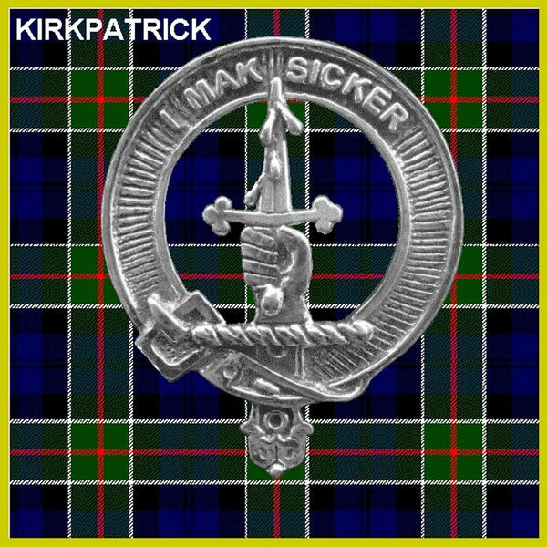 Kirkpatrick Scottish Clan Badge Sporran, Leather