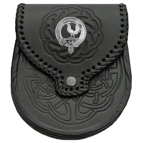 Lyle Scottish Clan Badge Sporran, Leather
