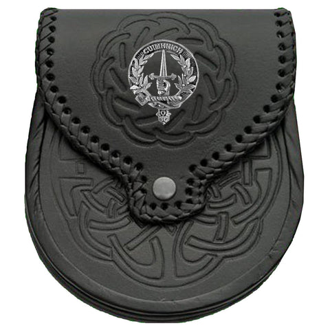 MacDonald (Glencoe) Scottish Clan Badge Sporran, Leather
