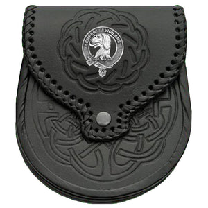 Wilson (Hound) Scottish Clan Badge Sporran, Leather