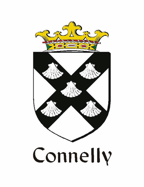 Connolly Irish Family Coat Of Arms Celtic Cross Badge