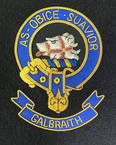Galbraith Scottish Clan Embroidered Crest