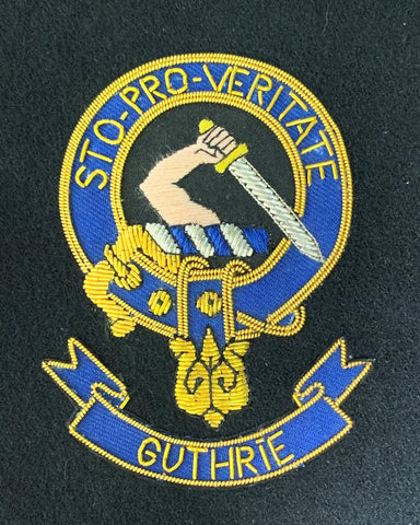 Guthrie Scottish Clan Embroidered Crest