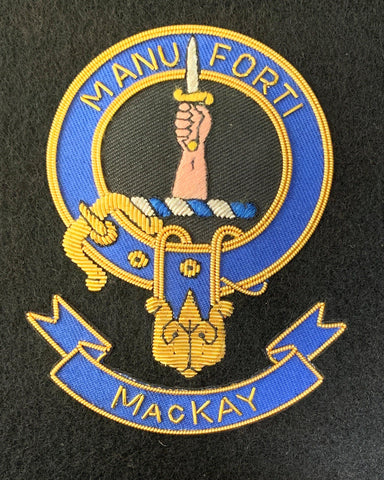 MacKay Scottish Clan Embroidered Crest