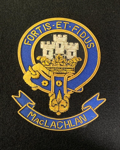 MacLachlin Scottish Clan Embroidered Crest