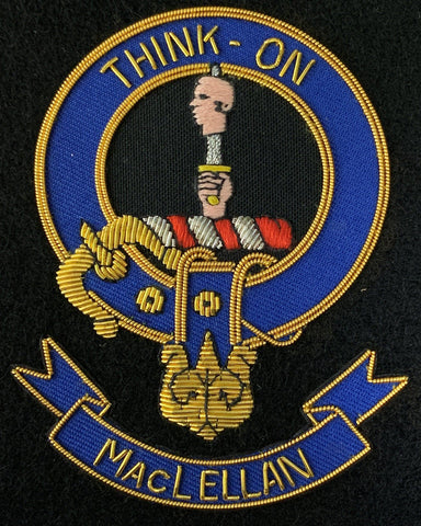 MacLellan Scottish Clan Embroidered Crest