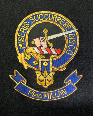 MacMillan Scottish Clan Embroidered Crest