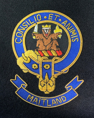 Maitland Scottish Clan Embroidered Crest